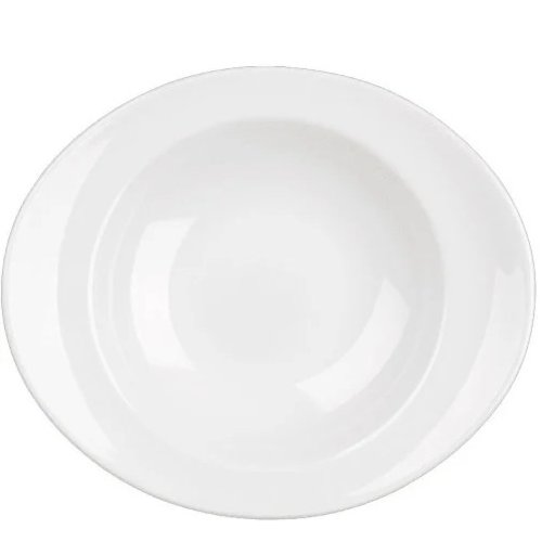 Churchill Super Vitrified White Orbit Pasta Teller Oval 31cm für Gastronomie