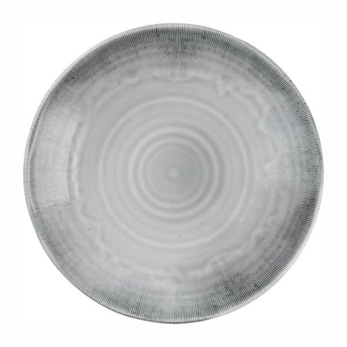 Dudson Harvest Flux Grey Teller Tief, 28cm, für rustikales Dining und Gastronomie.