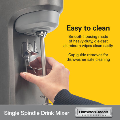 Hamilton Beach Commercial® Single Spindle Getränkemixer HMD200R für die Zubereitung von Shakes und Cocktails