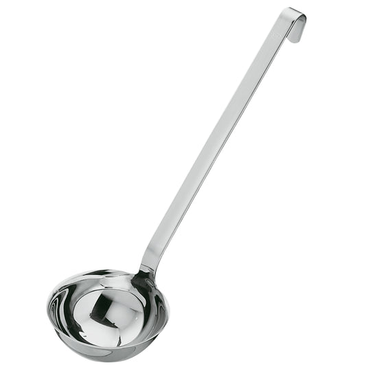 RÖSLE Schöpflöffel HAKEN Ø 10 cm, Edelstahl, ideal zum Schöpfen von Flüssigkeiten