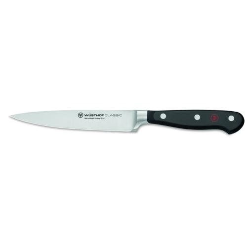 WÜSTHOF Classic Schinkenmesser 14 cm für präzises Tranchieren von Schinken und anderen Lebensmitteln