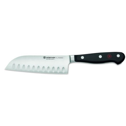 WÜSTHOF Santoku mit Kullenschliff 14 cm - vielseitiges Küchenmesser für präzise Schnitte