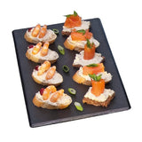 APS Tablett "Lava" H:1,2cm Schieferlook Melamin GN 1/3