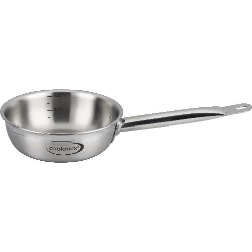 Cookmax Sauteuse Gourmet Ø 16cm 1L aus Edelstahl für Gastronomie