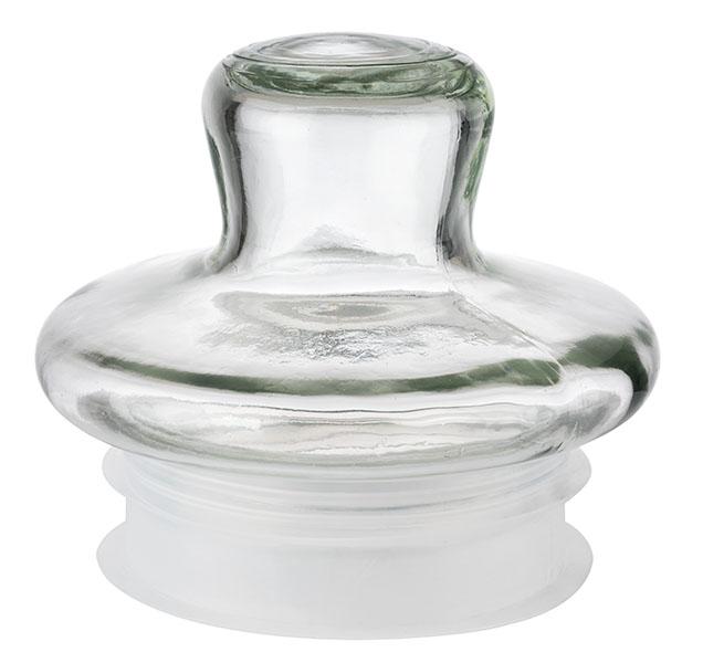APS Deckel aus Glas für Getränkespender, Ø 14 cm, mit Polyethylen-Dichtung