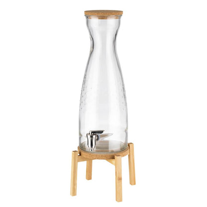 APS Getränkespender -FRESH WOOD- aus Glas für die Getränkeservierung