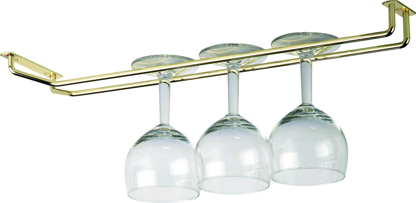 cent Gläserschiene aus Messing für die Ablage von Gläsern in der Gastronomie