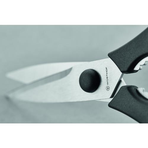 WÜSTHOF Küchenschere mit Aushebenagel 7 cm, ideal zum Schneiden von Kräutern und Fisch.