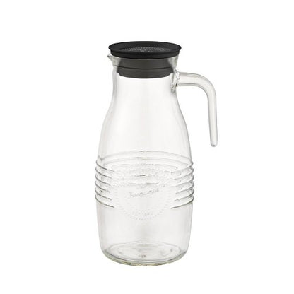 APS Saft- / Wasserkanne aus Glas mit Auffangsieb für Gastronomie
