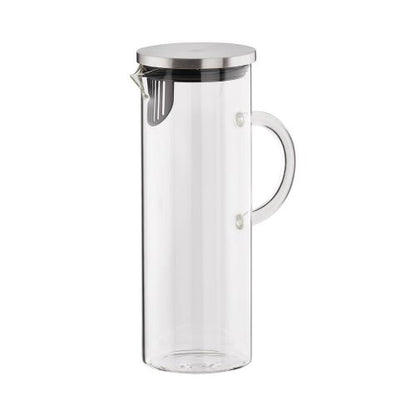 APS Saft- / Wasserkanne aus Glas und Edelstahl für Gastronomie
