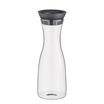 APS Glas-Karaffe mit Edelstahl- und Silikondeckel für Gastronomie