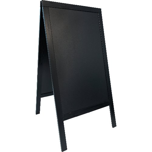 G. Vermes Tafel Sandwich 125x70cm schwarz - beidseitig beschriftbar für Gastronomie