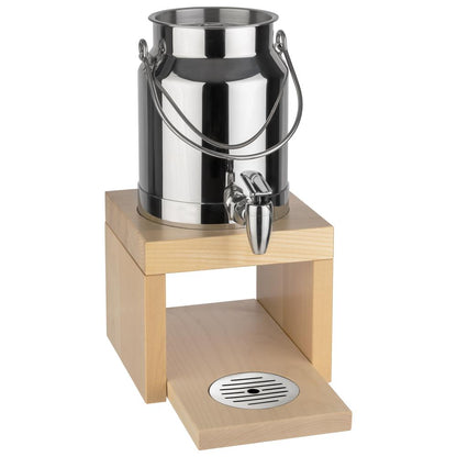 APS Milchdispenser -BRIDGE- aus Edelstahl für hygienische Milchentnahme in Gastronomiebetrieben.