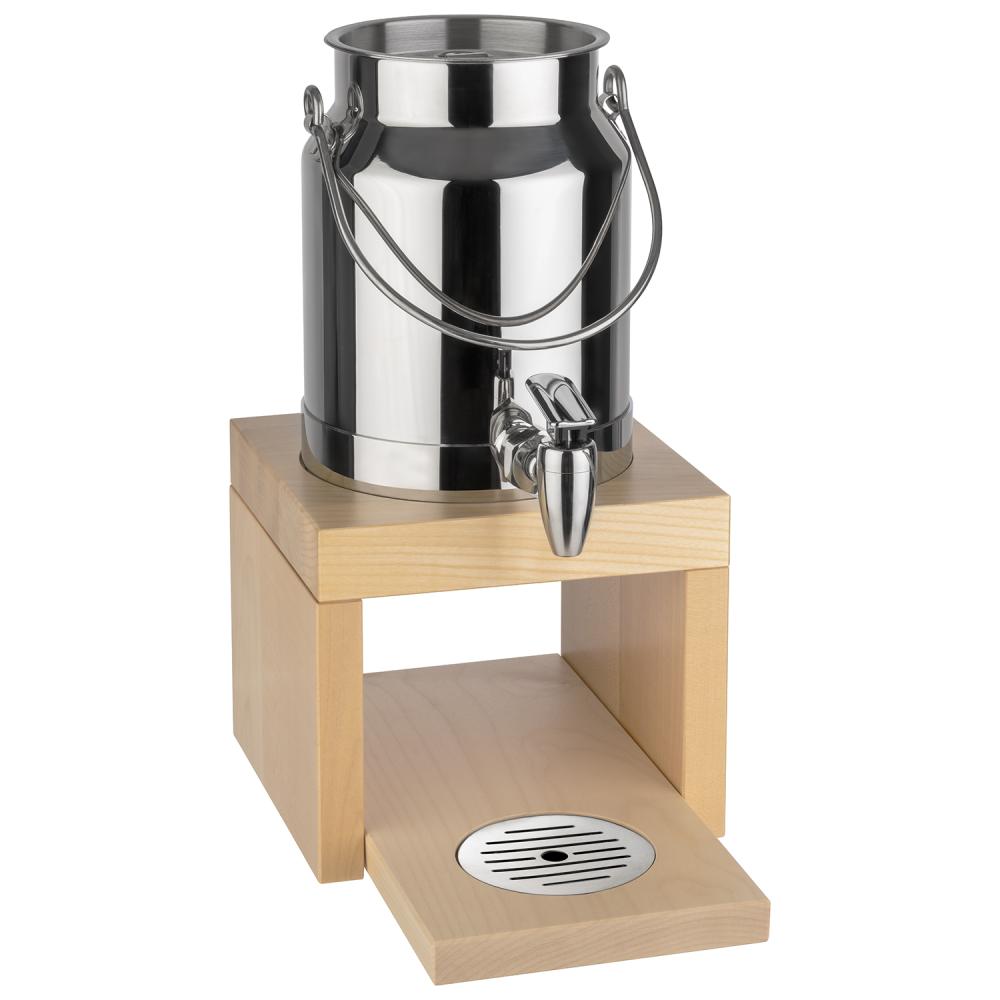 APS Milchdispenser -BRIDGE- aus Edelstahl für hygienische Milchentnahme in Gastronomiebetrieben.