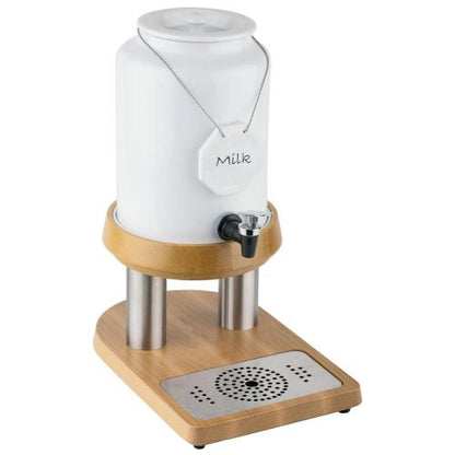 APS Milchkanne -TOP FRESH- aus Edelstahl und Porzellan, ideal für die Gastronomie.