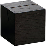 cent Kartenhalter Würfel Holz dunkelbraun, 12er Pack