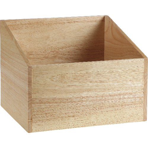 cent Speisekartenbox aus Gummibaumholz für Gastronomie