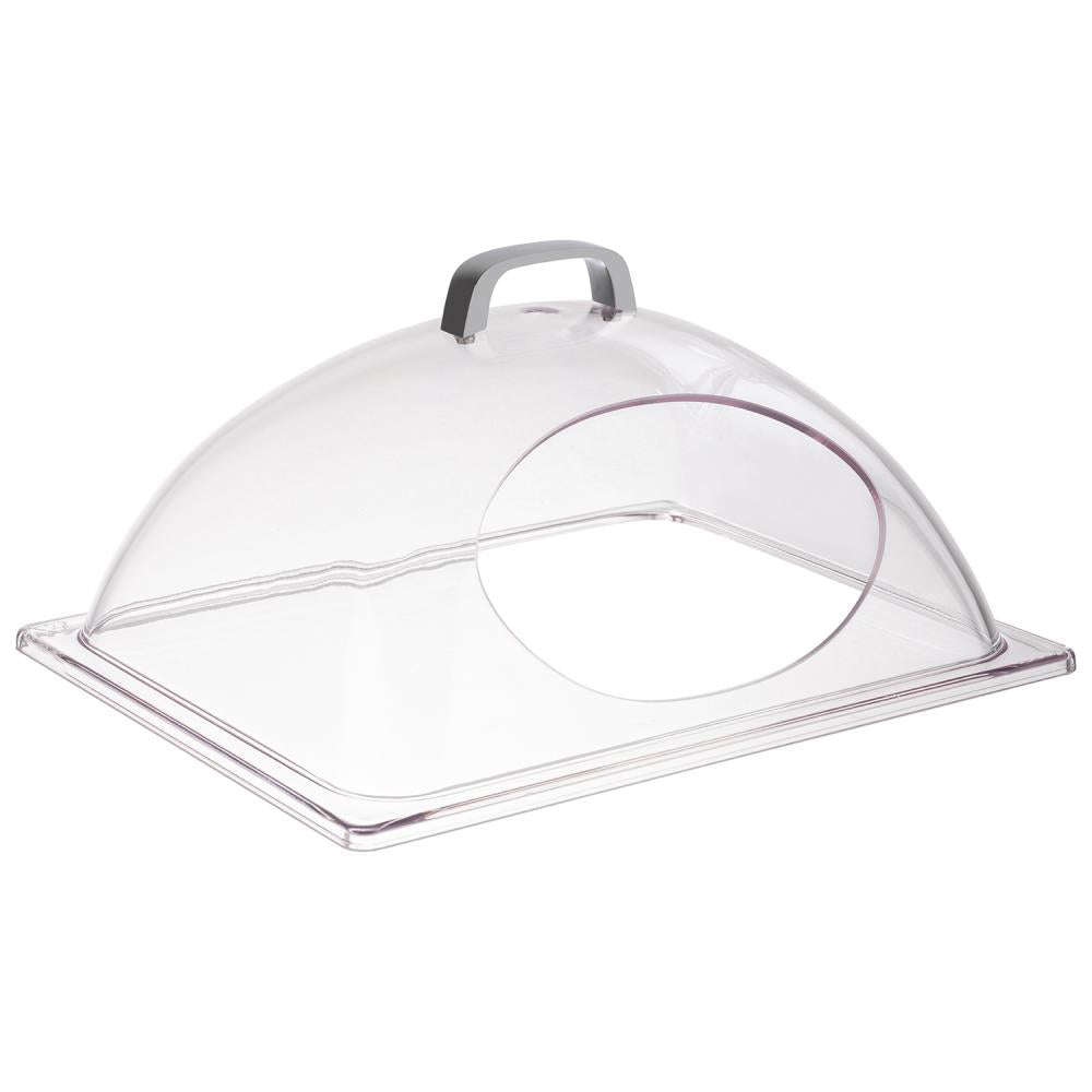 APS GN 1/2 Kuppelhaube, transparent, für GN 1/2 Tabletts, ideal für Gastronomie