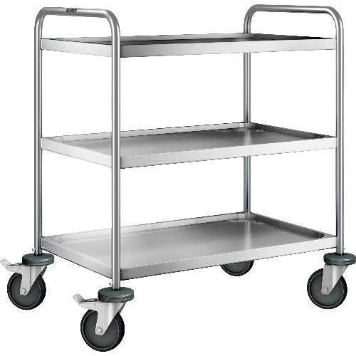 B.Pro Servierwagen 80 x 50 cm mit 3 Borden für Gastronomie