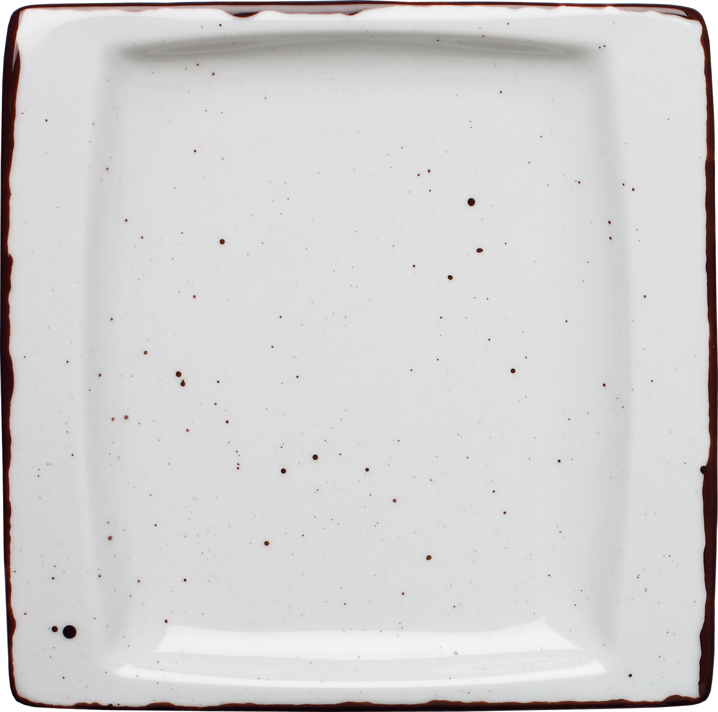 cent Granja flache eckige Porzellanplatte 18x18cm für Gastronomie