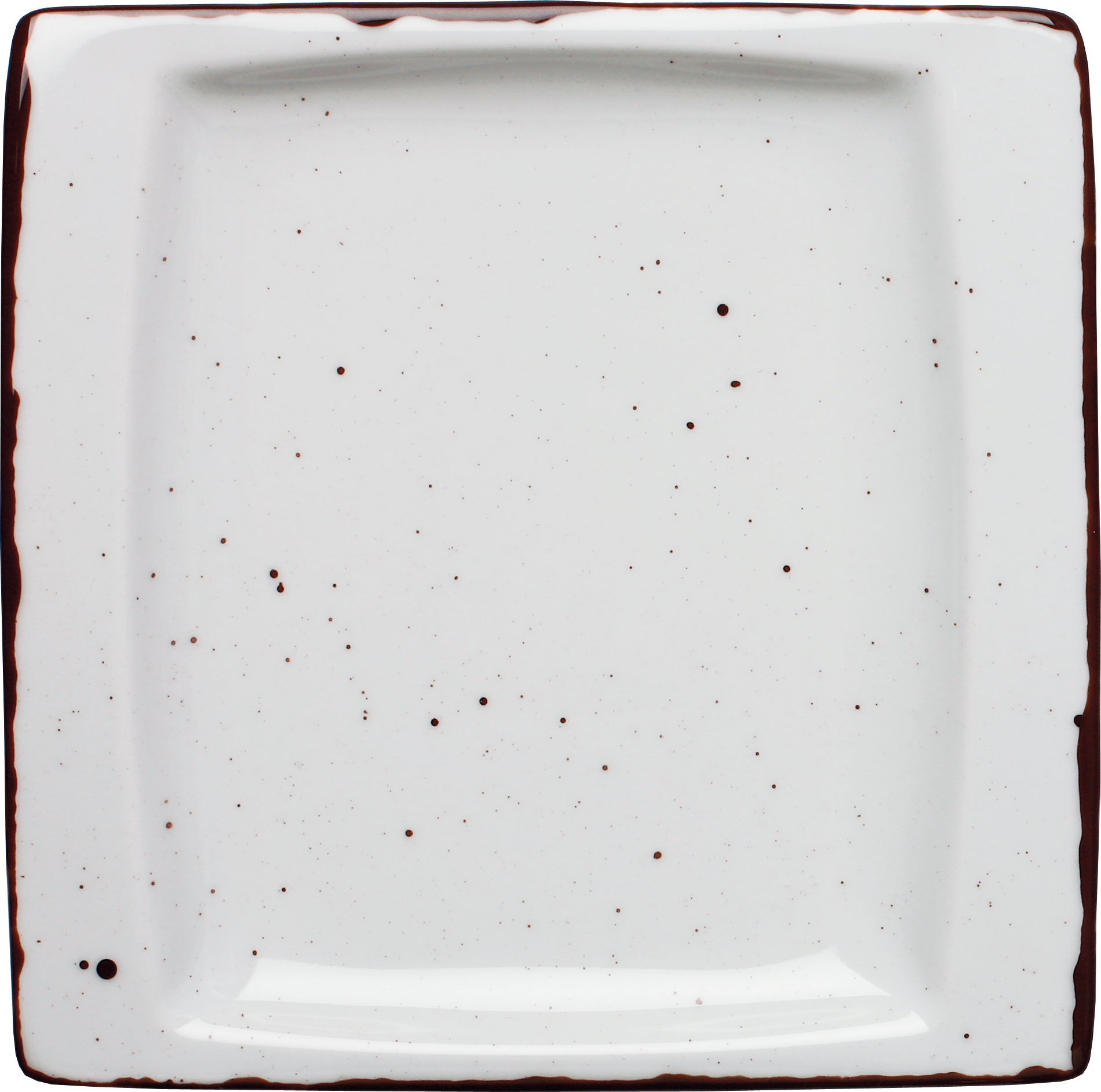 cent Granja flache eckige Porzellanplatte 18x18cm für Gastronomie