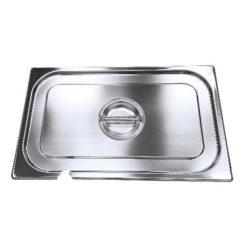 Cookmax GN Deckel Edelstahl mit Löffelausschnitt für GN-Behälter 1/1