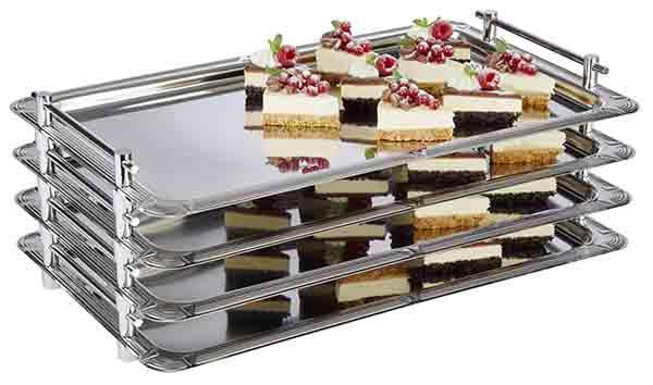 APS GN 1/1 System-Tablett aus Edelstahl für Buffets und Gastronomie
