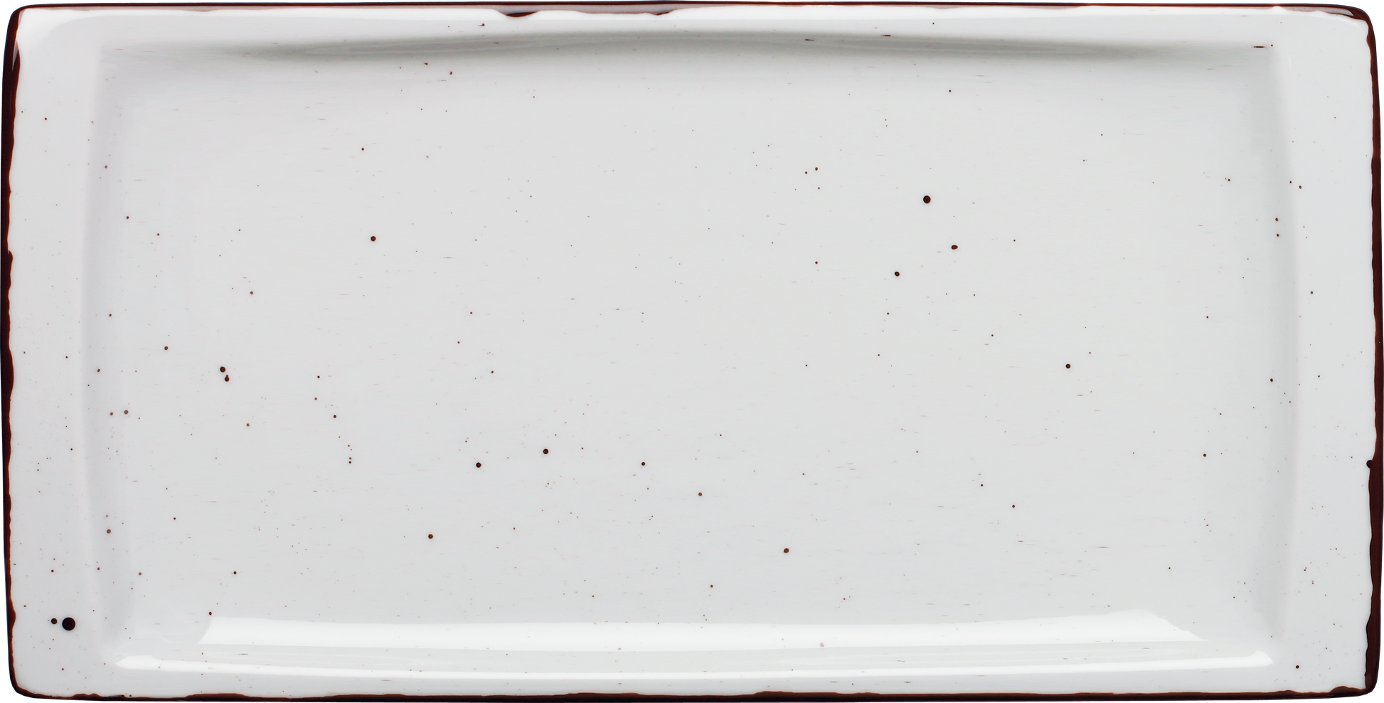 cent Granja flache eckige Porzellanplatte 36x18cm für Gastronomie