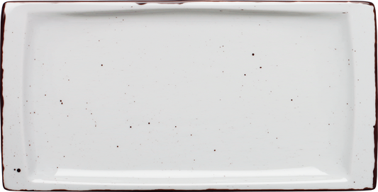 cent Granja flache eckige Porzellanplatte 36x18cm für Gastronomie