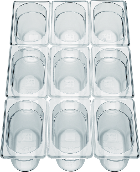 cent GN Behälter 1/9 Polycarbonat 0,5L für Lebensmittelaufbewahrung