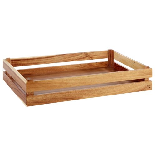 Holzbox -SUPERBOX- aus Akazienholz für die Gastronomie
