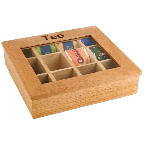 APS Teebox aus Rubberwood für die Aufbewahrung von Teebeuteln in Gastronomiebetrieben
