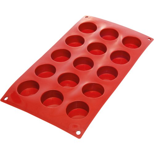 WAS Germany Silikonbackform für 15 Petit Fours, ideal für Bäckereien und Cafés.