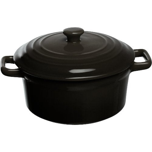 Tognana Mini-Casserole Lexa schwarz, ideal zum Servieren von Suppen und heißen Speisen.