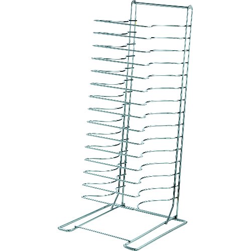cent Pizza-Rack für 15 Pizzableche, verchromt, mit Tragegriff