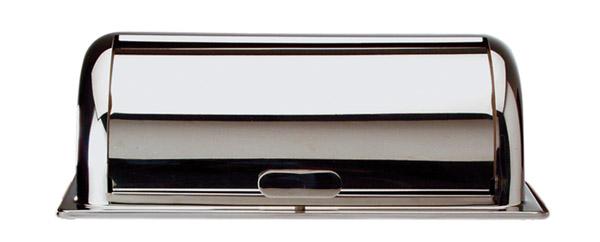 APS Rolltopdeckel aus Edelstahl, 55 x 34 cm, für Gastronomie