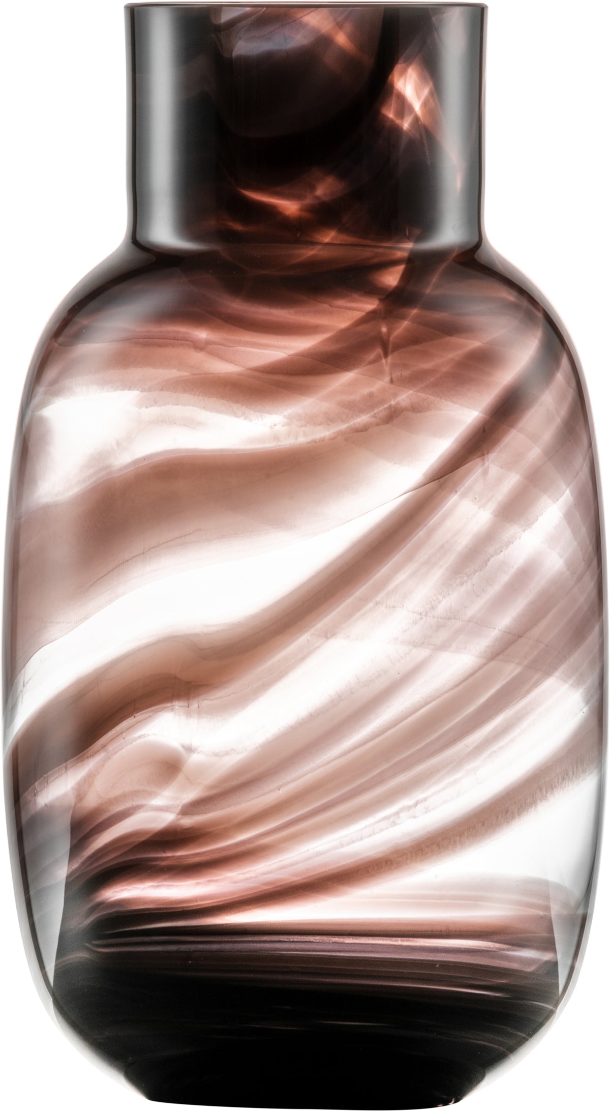 ZwieselGlas Handmade Vase klein Waters 220 Dark für elegante Raumdekoration