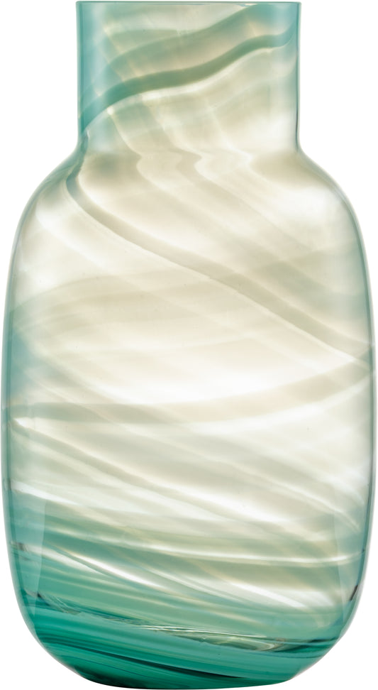 ZwieselGlas Handmade Vase Klein Waters 220 Grün, dekorativ und handgeblasen