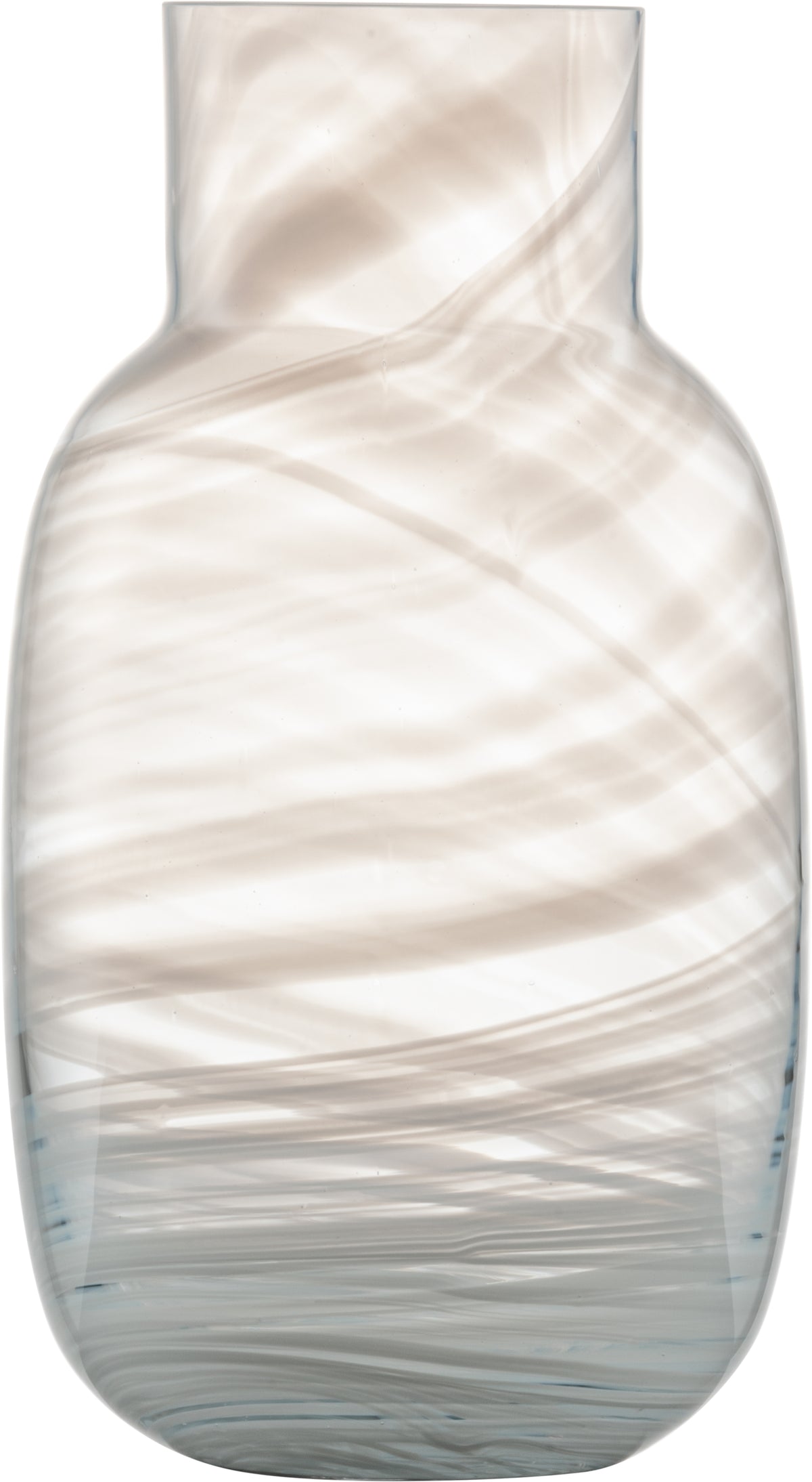 ZwieselGlas Handmade Vase Klein Waters 220 in Schneefarbe für stilvolle Arrangements.