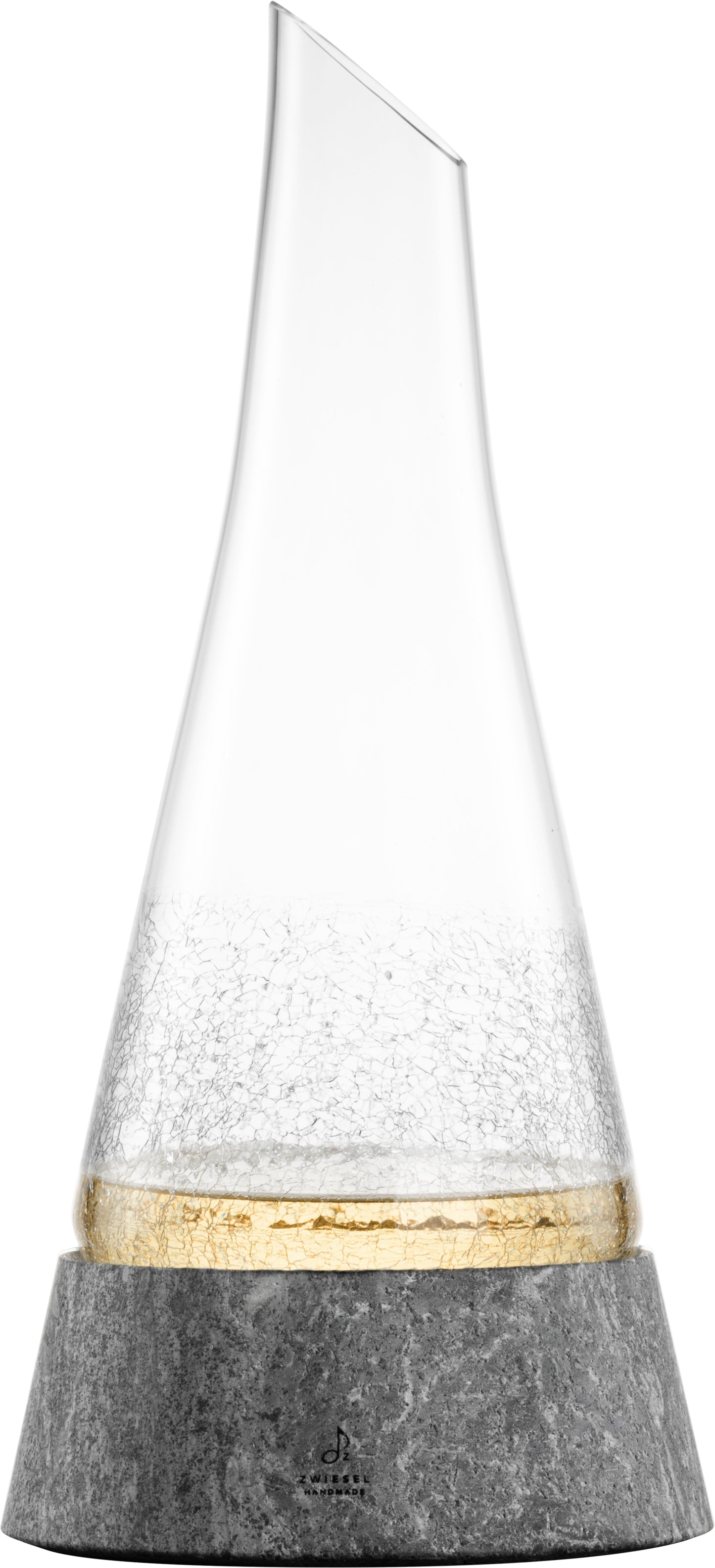 ZwieselGlas Handmade Dekanter Symbiosis V 750 g mit Steinsockel für stilvolles Dekantieren