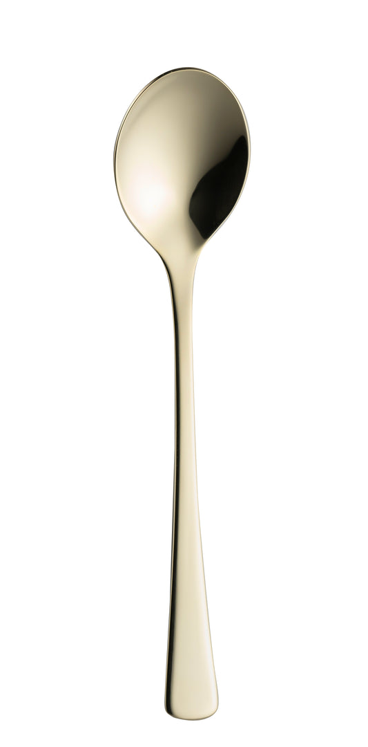 solex Kaffeelöffel 139 mm Retro PVD Champagner für Kaffee und Desserts