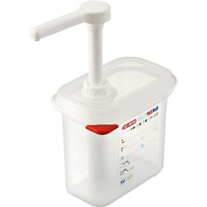 Araven Saucendispenser 1,5 Liter für Soßen und Dressings im Gastronomieeinsatz