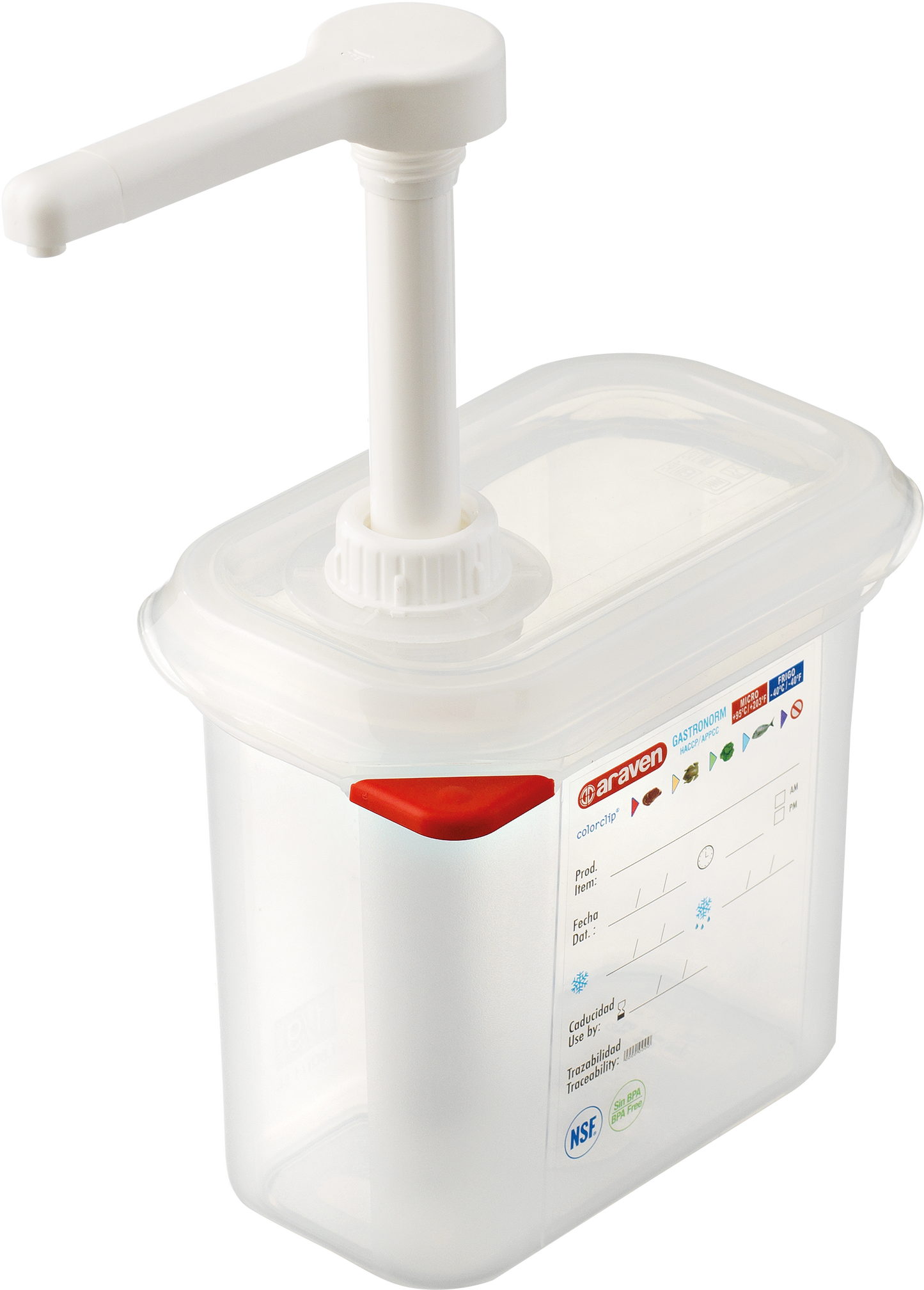 Araven Saucendispenser 1,5 Liter für Soßen und Dressings im Gastronomieeinsatz