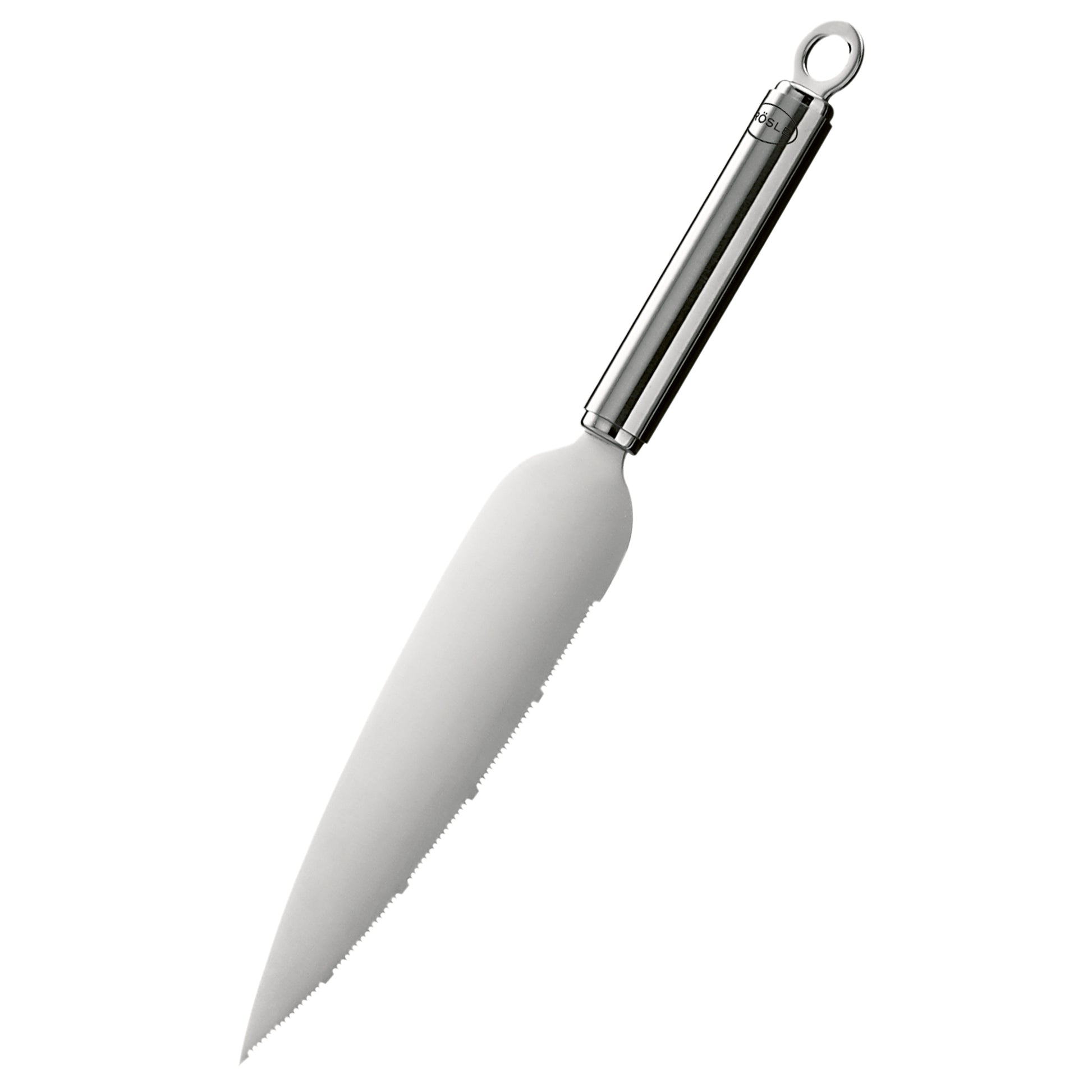 RÖSLE Tortenmesser Rundgriff 30 cm zum Teilen und Servieren von Torten