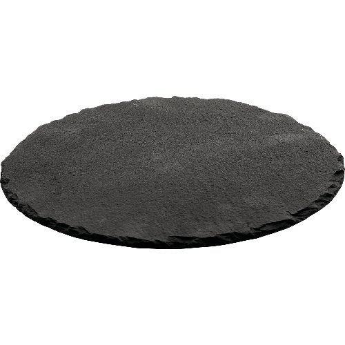 cent Naturschieferplatte Ø 30 cm für die Präsentation von Speisen.