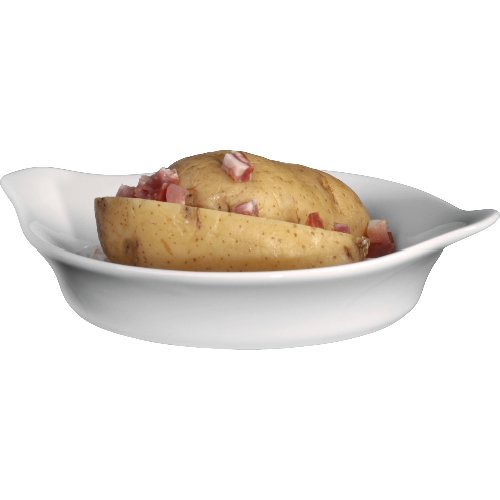 Holst Gratinschale & Eierpfanne Wallis aus Porzellan, ideal für Gratins und Eiergerichte.