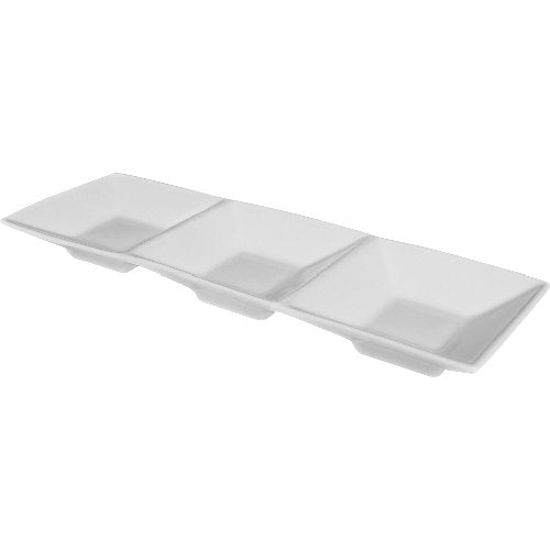 Holst Schale Dip-Felder Empire, Porzellan, ideal für Dips und Saucen