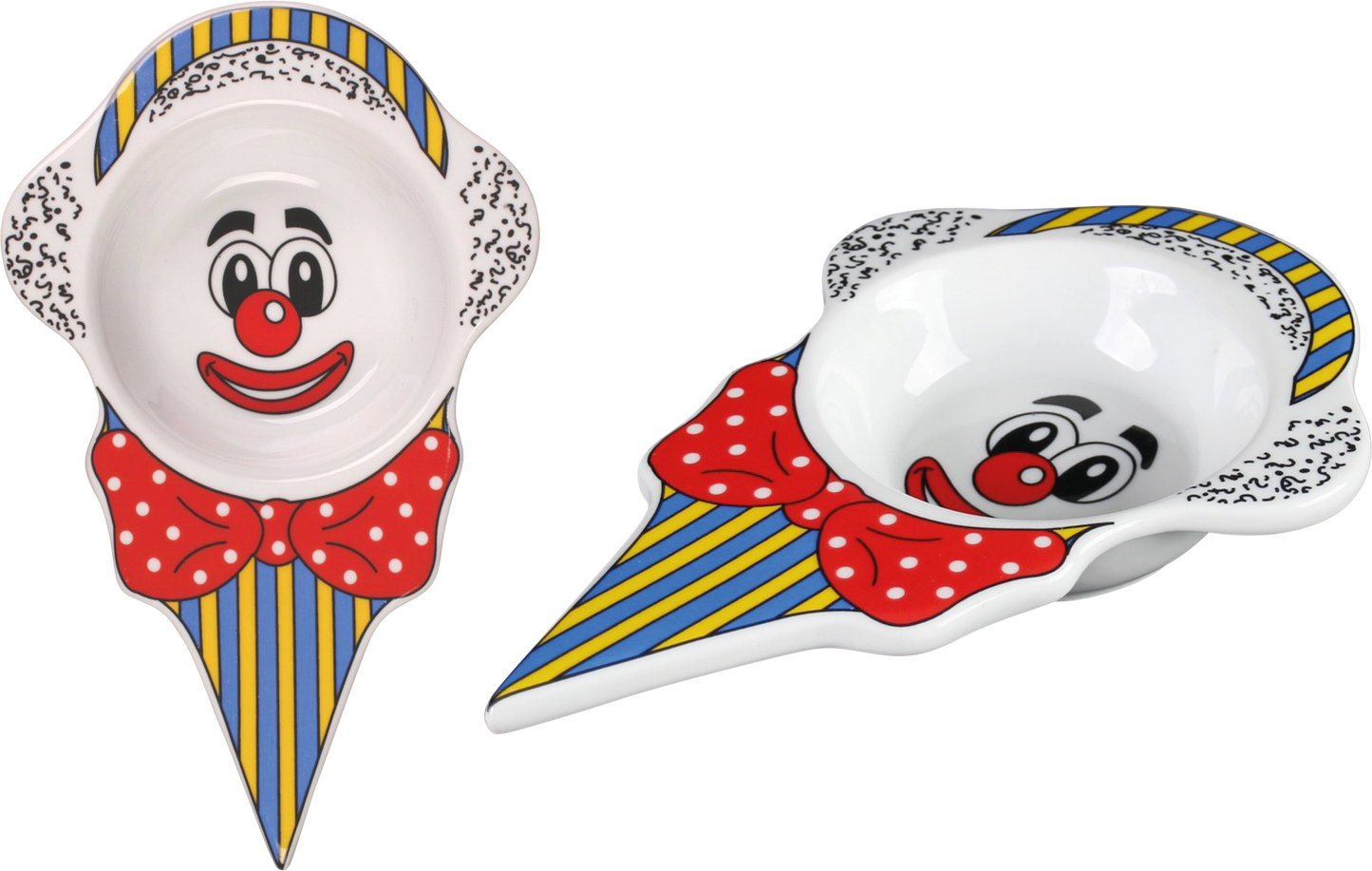 Holst Eisschale Clown 24cm aus Porzellan für Desserts