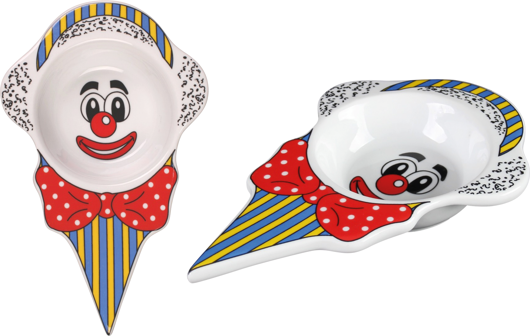 Holst Eisschale Clown 24cm aus Porzellan für Desserts