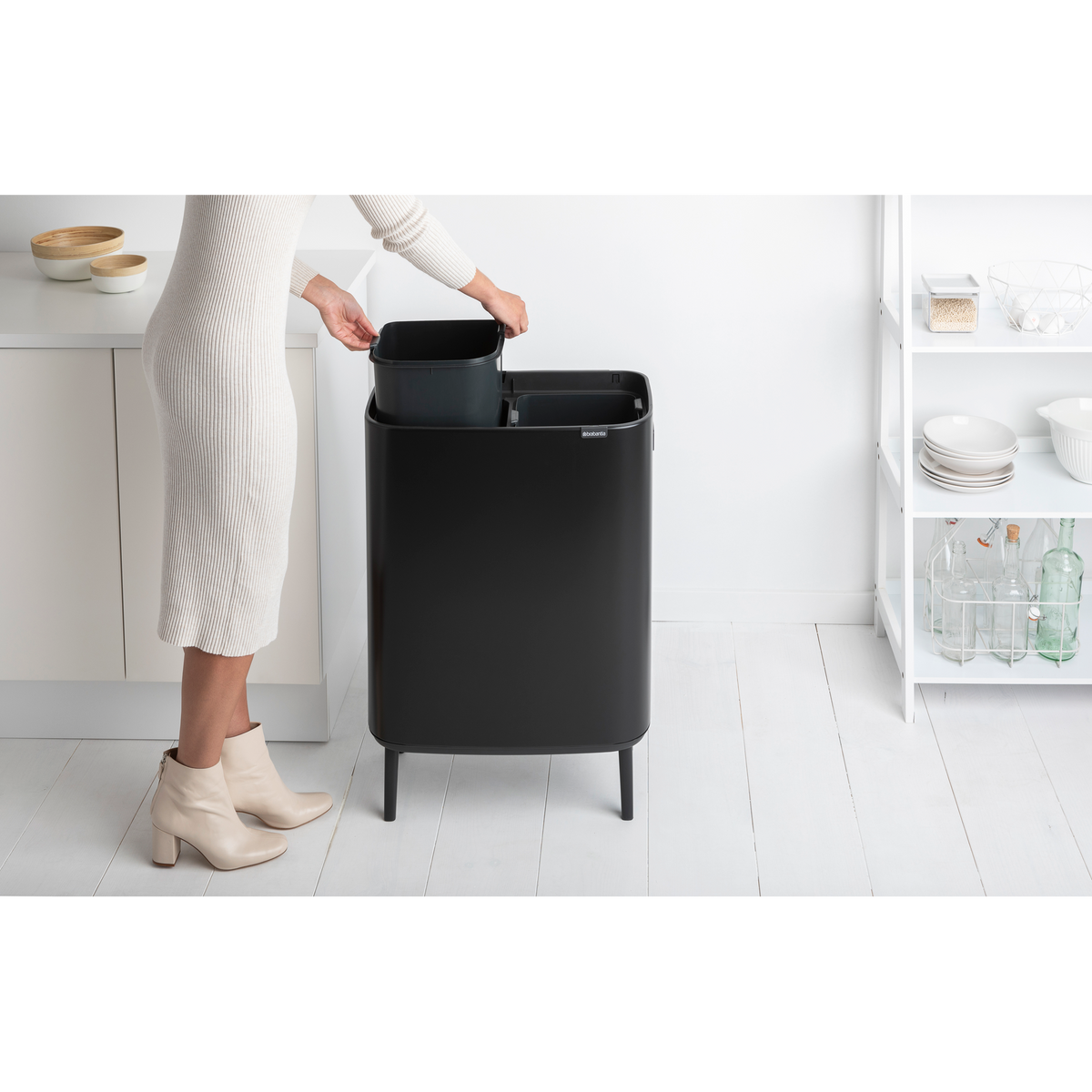 Bo Touch Bin Hi, 2 x 30L – Abfalleimer für Gastronomie und gewerbliche Nutzung